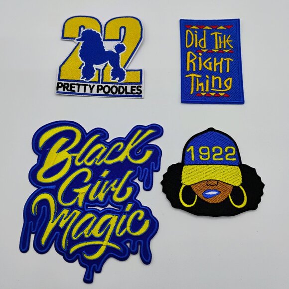 Sigma Gamma Rho set of 4 patches iron on - Picture 1 of 2